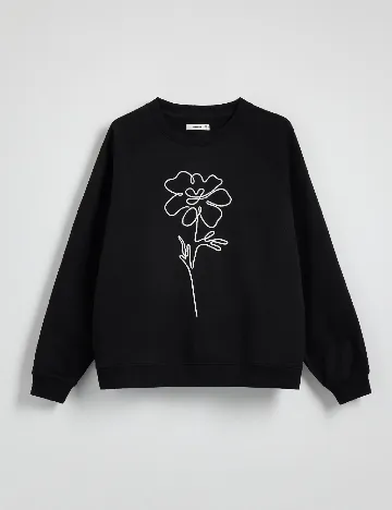 Bluza Reserved, negru Negru