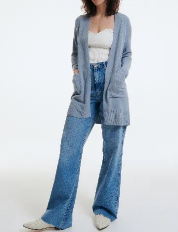 Cardigan Reserved, albastru Albastru