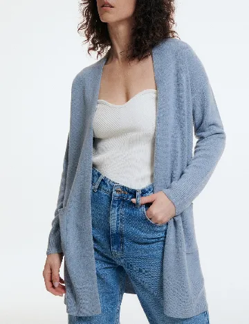 Cardigan Reserved, albastru Albastru