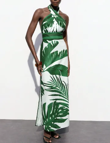 Rochie lunga SHEIN, verde Verde