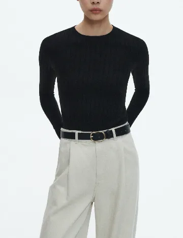 Bluza Reserved, negru Negru