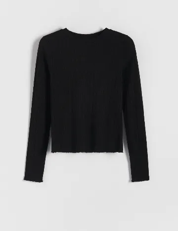 Bluza Reserved, negru Negru