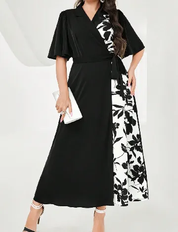 Rochie lunga SHEIN CURVE, negru Negru