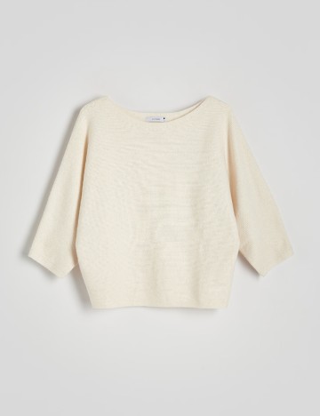 Pulover Reserved, crem