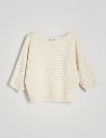 Pulover Reserved, crem Crem