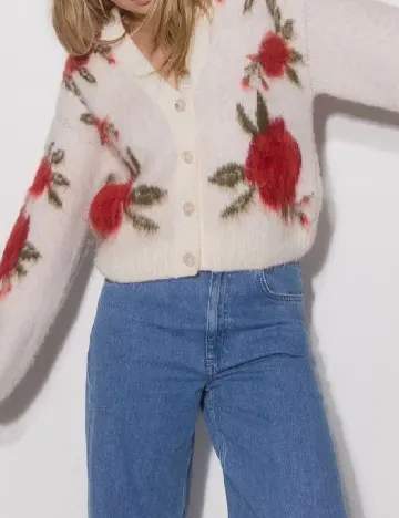 Cardigan Reserved, floral print Floral print
