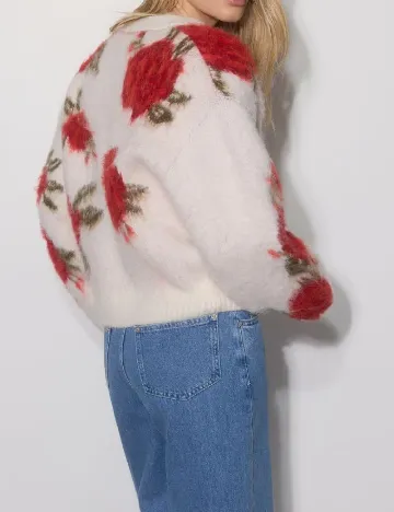 Cardigan Reserved, floral print Floral print