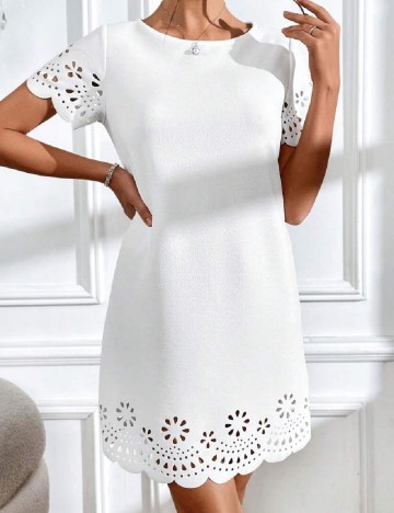 Rochie scurta SHEIN, alb