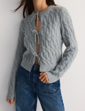 Cardigan Reserved, gri