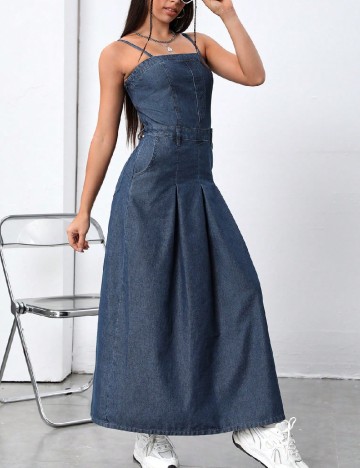 Rochie medie SHEIN, albastru