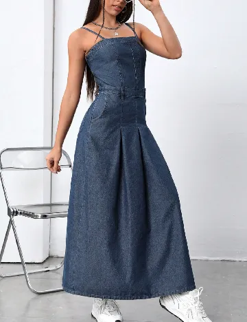 Rochie lunga SHEIN, albastru Albastru