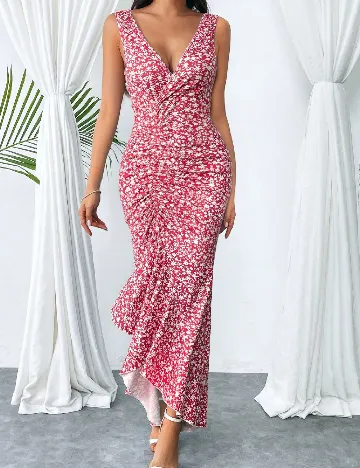 Rochie lunga SHEIN, rosu Rosu