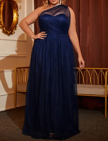 Rochie lunga SHEIN CURVE, albastru Albastru