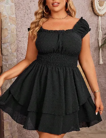 Rochie scurta SHEIN CURVE, negru Negru