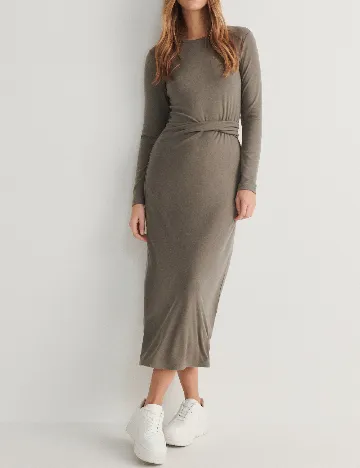Rochie medie Reserved, kaki Verde