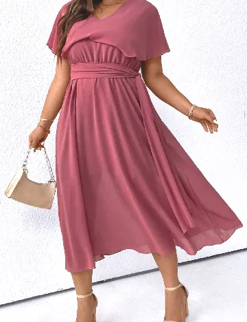 Rochie medie SHEIN CURVE, roz Roz