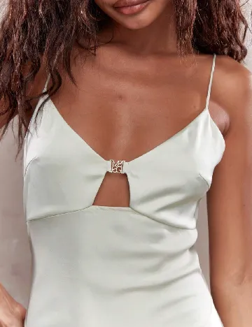 Rochie lunga Missguided, verde Verde