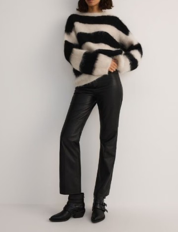 Pulover Reserved, crem/negru