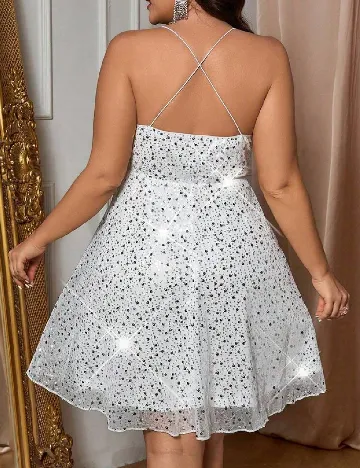 Rochie scurta SHEIN CURVE, alb Alb