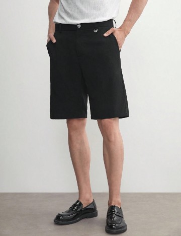 Pantaloni scurti SHEIN, negru