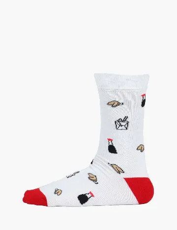 Set sosete 2 perechi ASOS, alb/negru