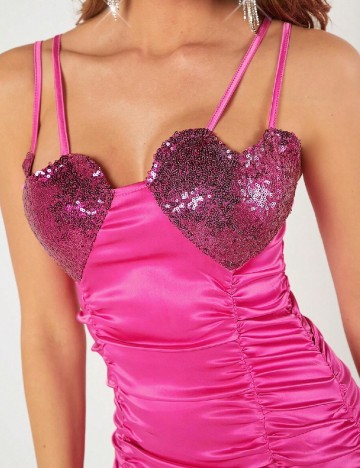 Rochie scurta SHEIN, roz