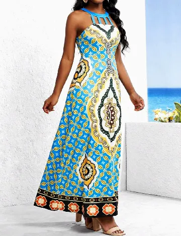 Rochie lunga SHEIN, albastru Albastru