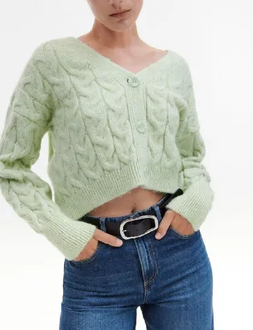 Cardigan Reserved, verde Verde