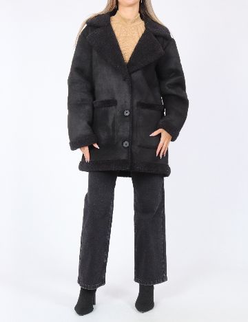 Palton Pull&Bear, negru