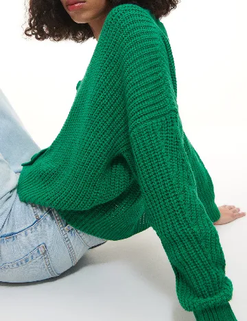 Cardigan Reserved, verde Verde