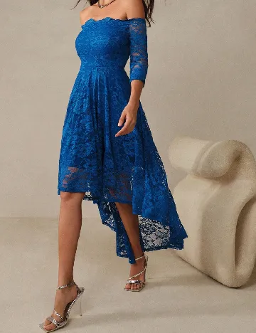 Rochie medie Anewsta, albastru Albastru