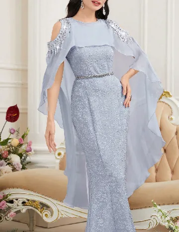 Rochie lunga SHEIN, albastru Albastru