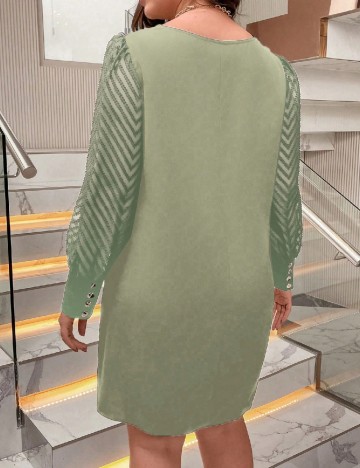 Rochie scurta SHEIN CURVE, verde