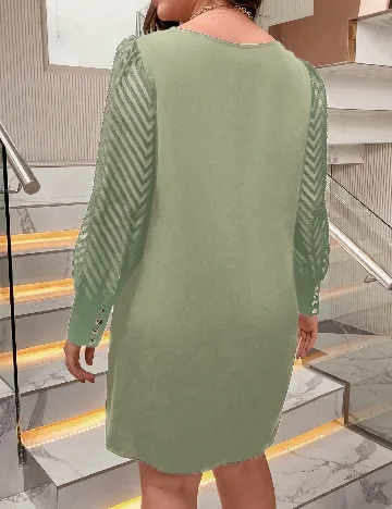 Rochie scurta SHEIN CURVE, verde Verde