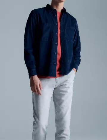 Camasa Reserved, bleumarin Albastru