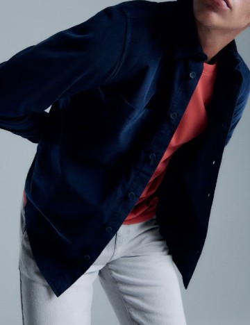 Camasa Reserved, bleumarin