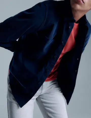 Camasa Reserved, bleumarin Albastru