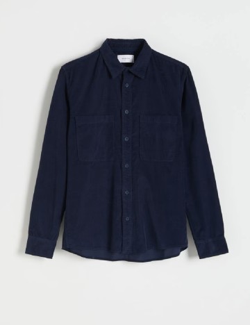 Camasa Reserved, bleumarin