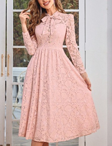 Rochie medie SHEIN, roz pudra