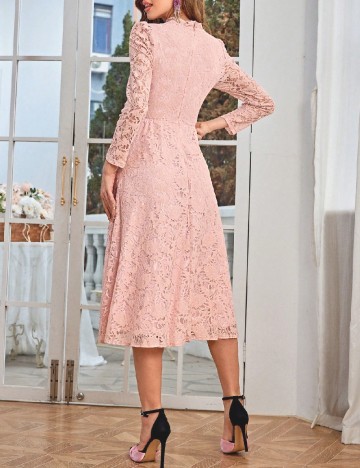 Rochie medie SHEIN, roz pudra