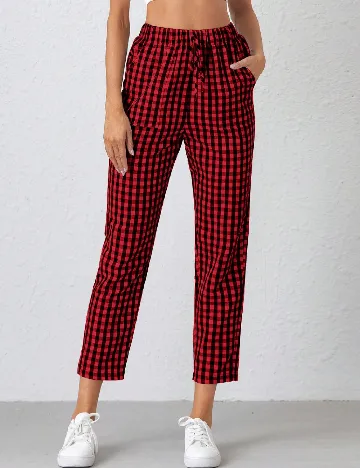 Pantaloni SHEIN, rosu Rosu