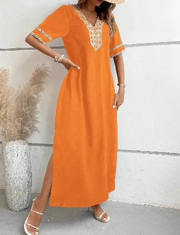 Rochie lunga SHEIN, portocaliu Portocaliu