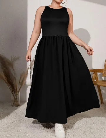 Rochie lunga SHEIN CURVE, negru Negru