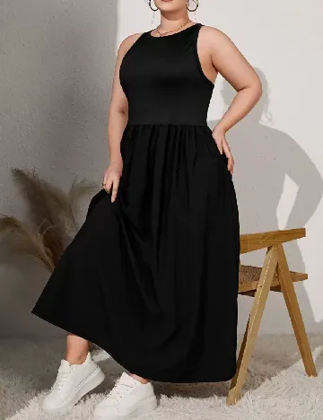 Rochie lunga SHEIN CURVE, negru Negru