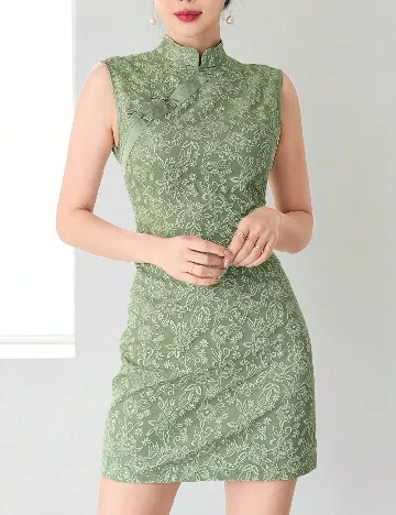 Rochie scurta SHEIN, verde Verde