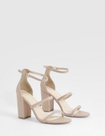 Sandale Boohoo, crem