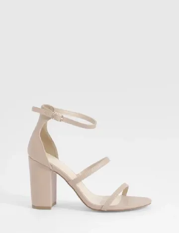 Sandale Boohoo, crem Crem