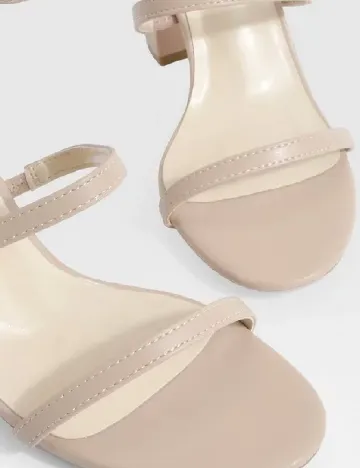 Sandale Boohoo, crem Crem
