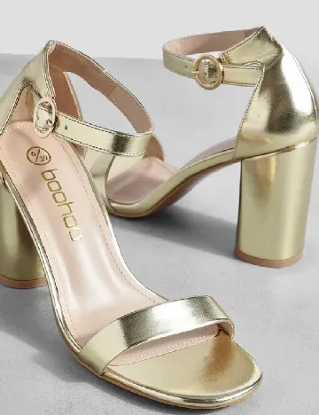 Sandale Boohoo, auriu Galben