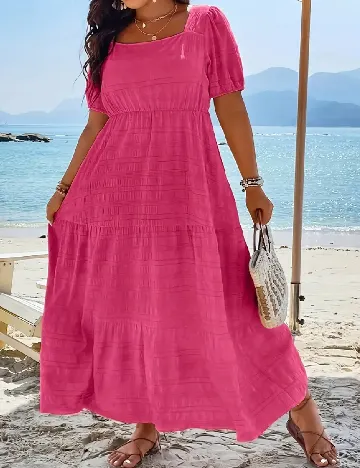Rochie lunga SHEIN, roz Roz